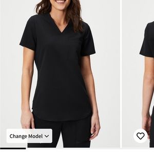 Fabletics vital 1 pocket scrub top
